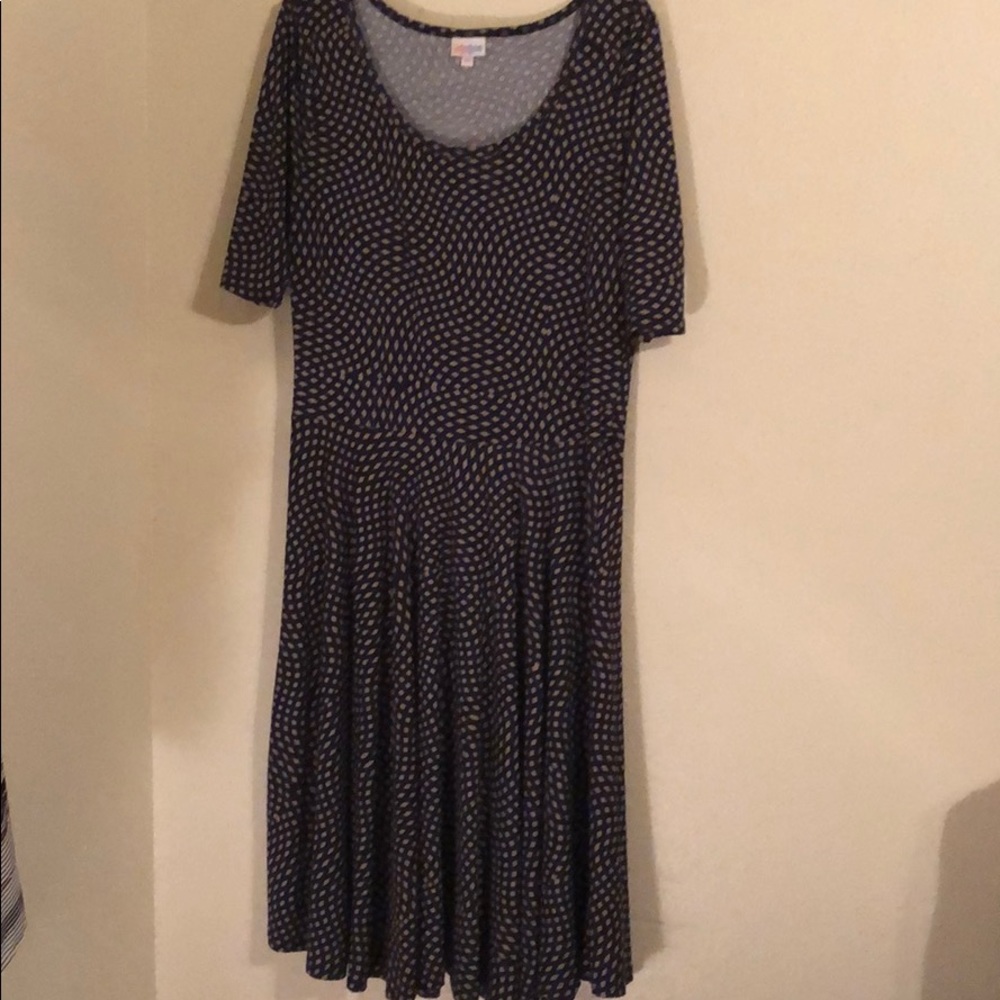 3 for $20 SALE Lularoe Nicole, sz XL navy and tan